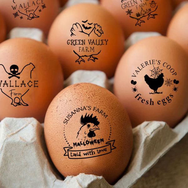 Custom Egg Stamp Farm Egg Label